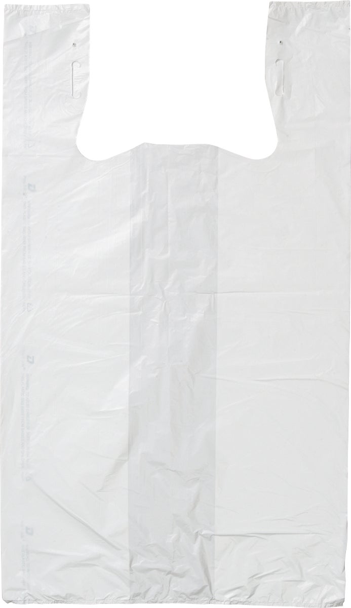 Duro Plast-T-Sak Large White T-Shirt Plastic Bags, 1000 Count