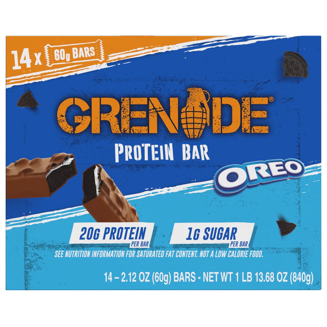 Grenade Protein Bar Oreo Milk 14 Each - Image 1
