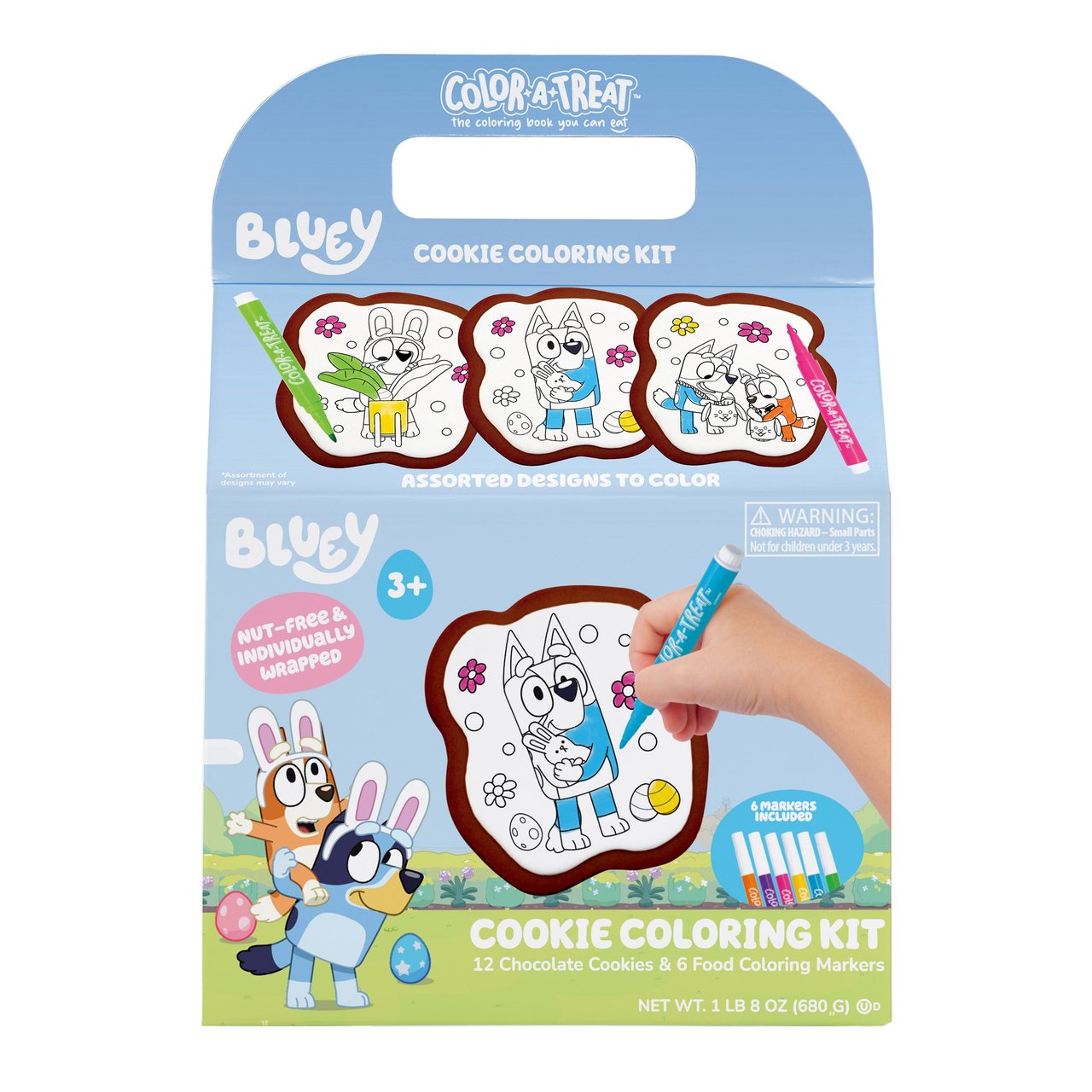 Corso's Cookies Bluey Color-A-Treat Cookie Coloring Kit, 12 Count, 24 Ounces - Image 1