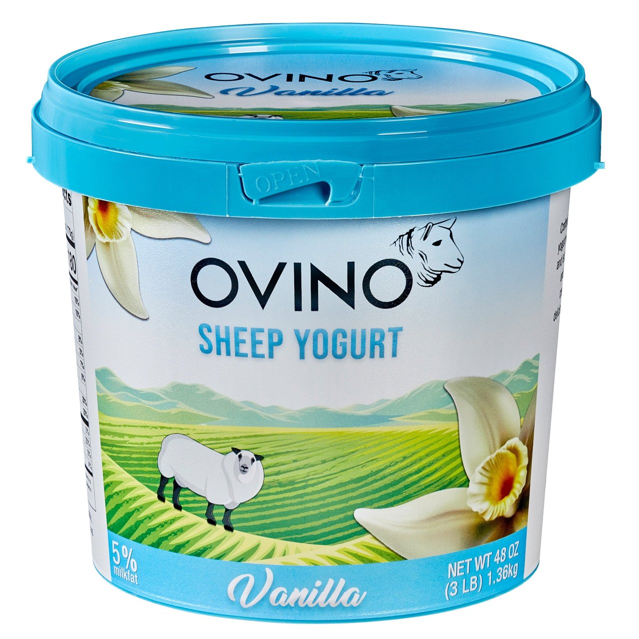Ovino Vanilla Sheep's Milk Yogurt 48 oz - Image 1