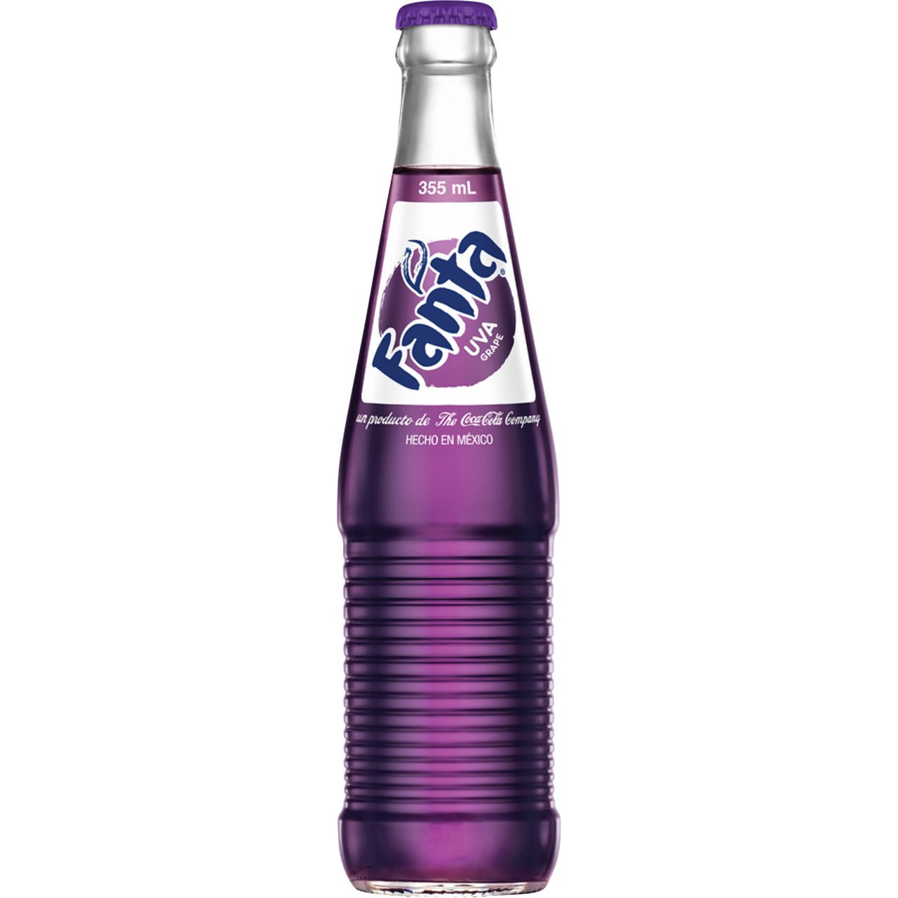 Fanta de Mexico Grape Soda, 24 ct / 12 oz Glass Bottles - Image 1