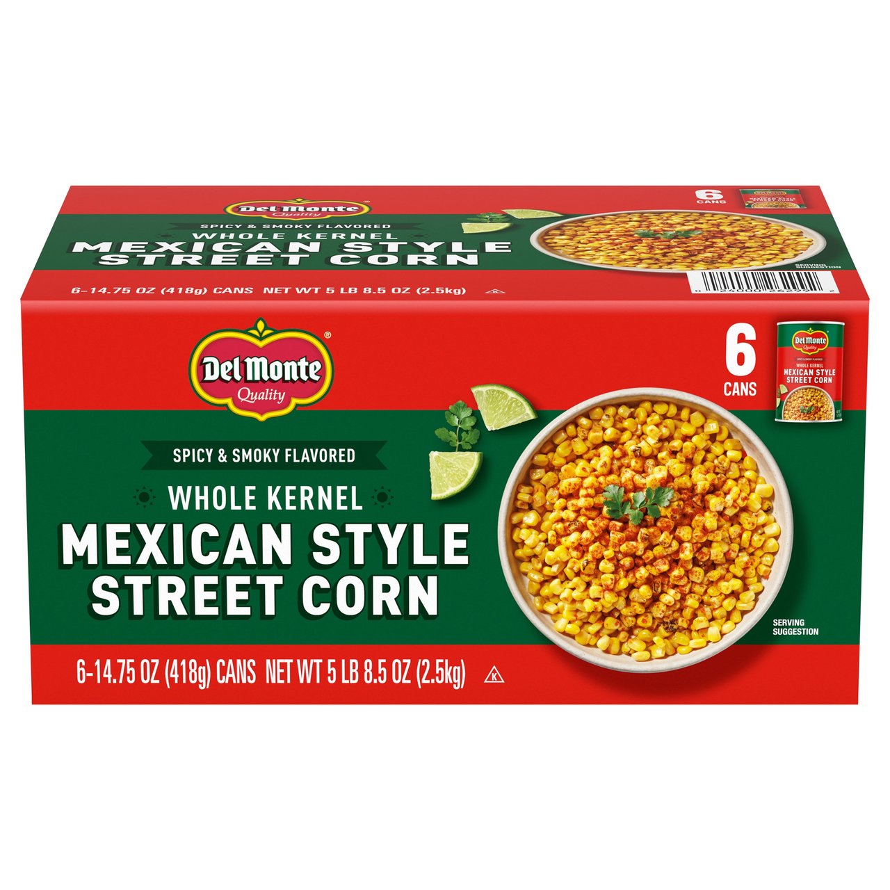 Del Monte Mexican Style Street Corn, 6/14.75 oz Cans - Image 1