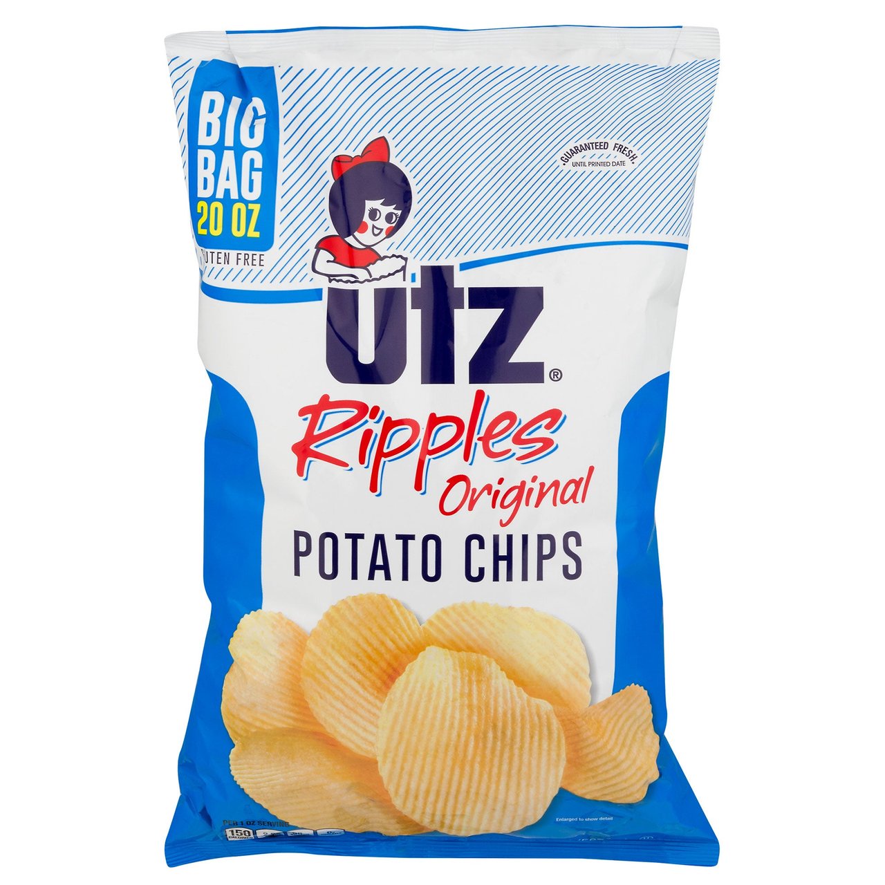 Utz Ripples Original Potato Chips, 20 oz (1.25 lbs) - Image 1