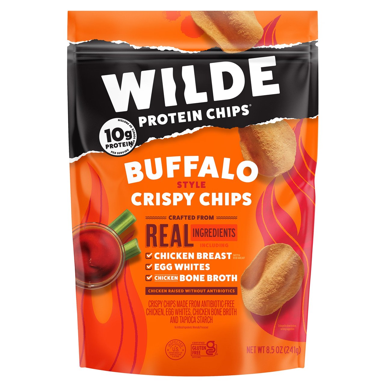 Wilde Protein Chips Buffalo Chicken 8.5 oz - Image 1