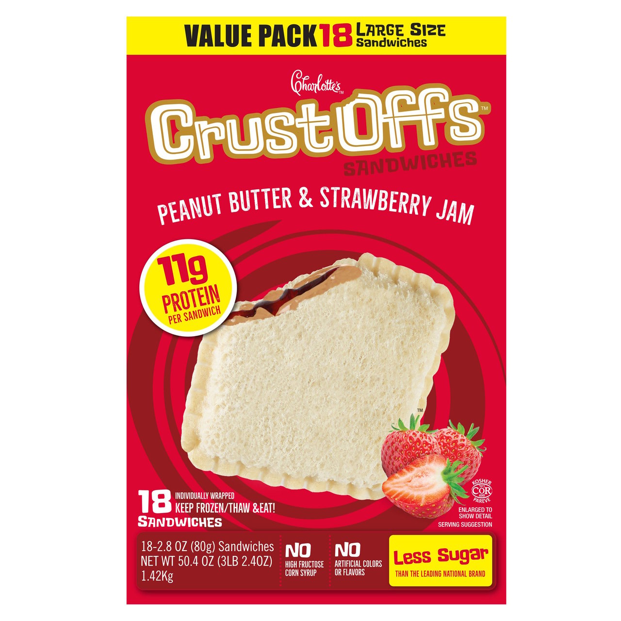 Charlotte's Strawberry CrustOffs 18/2.8 oz - Image 1