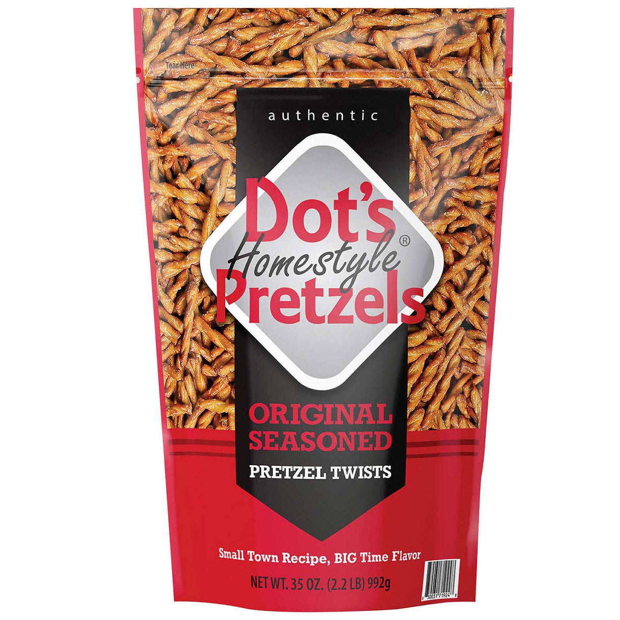 Dot's Homestyle Pretzels, Original Seasoned Pretzel Twists, 35 oz (2.1 lb) - Image 1