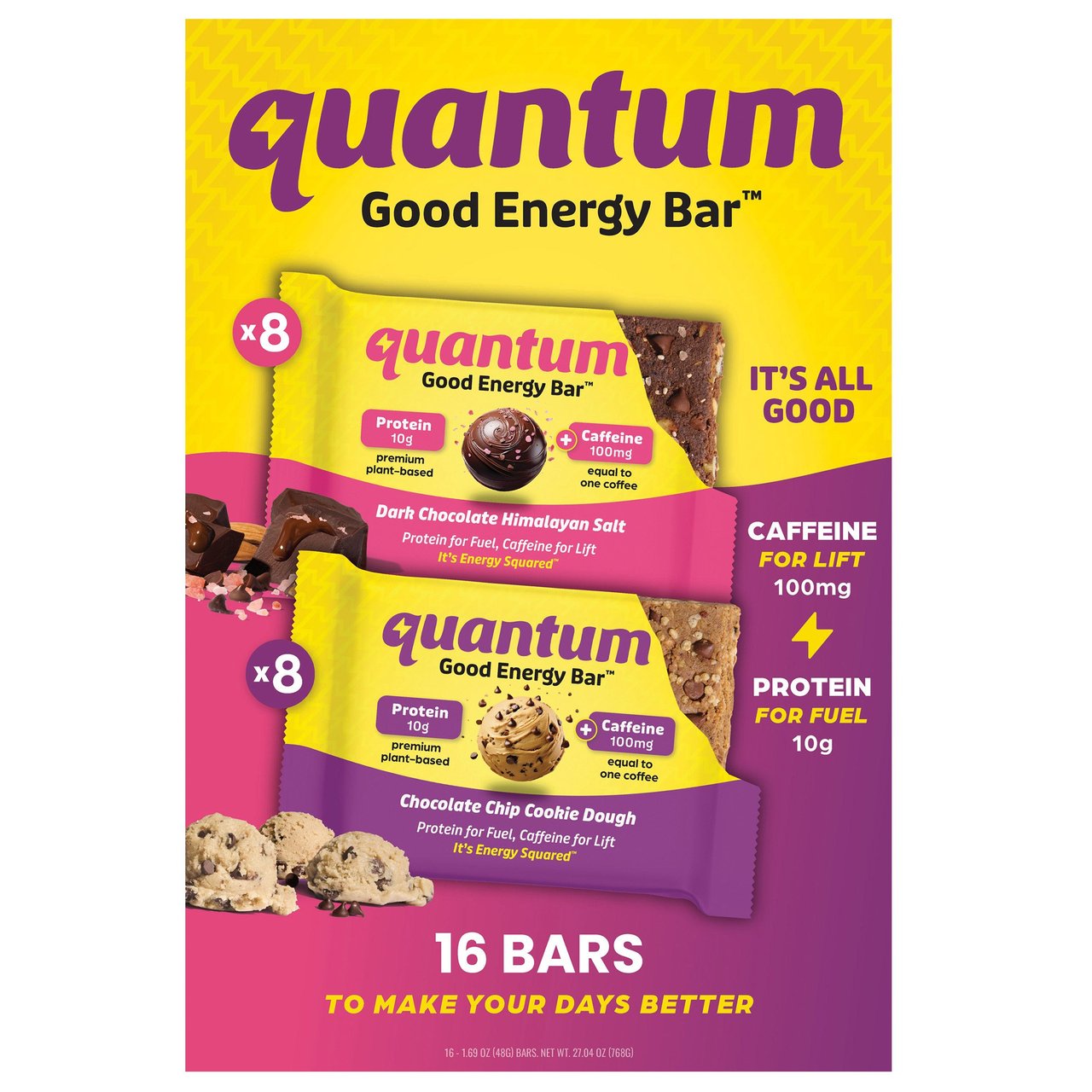 QUANTUM ENERGY SQUARE VARIETY PACK 16 EACH - Image 1