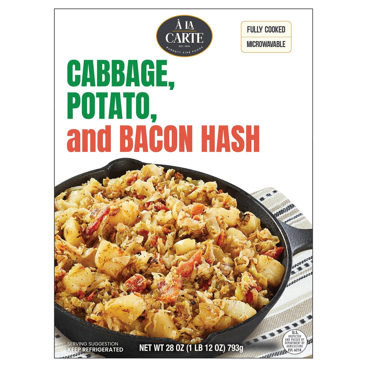 À La Carte Cabbage, Potato & Bacon Hash, 28 oz - Image 1
