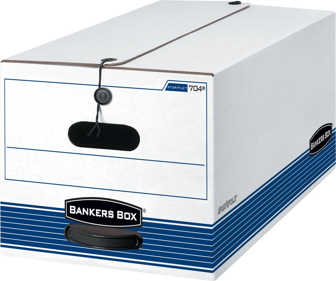 Fellowes Bankers Box STOR/FILE Medium-Duty File Storage Boxes, 12" x 10" x 24", 12-Count