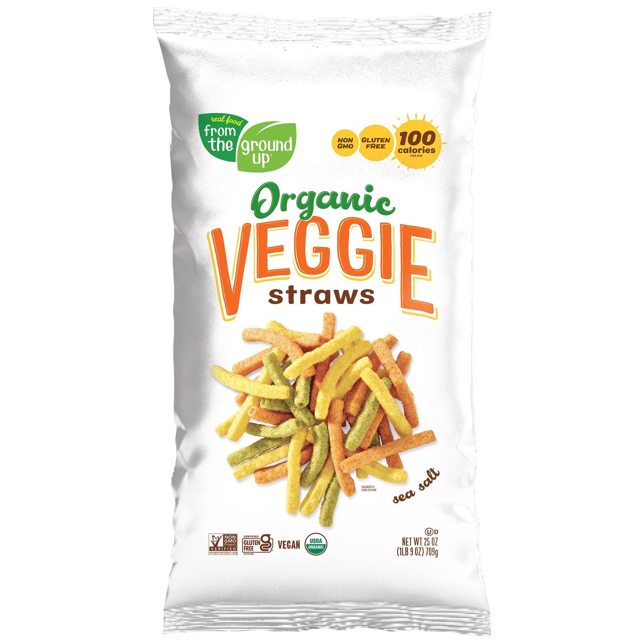 From the Ground Up Organic Veggie Straws, 25 oz - Image 1