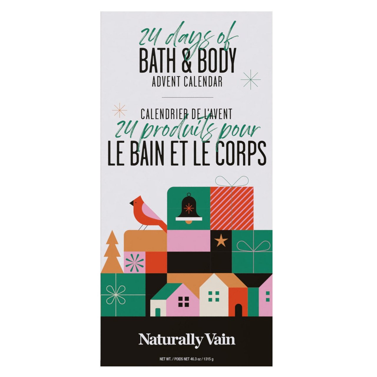 Naturally Vain Beauty Advent Calendar, 24 Piece - Image 1