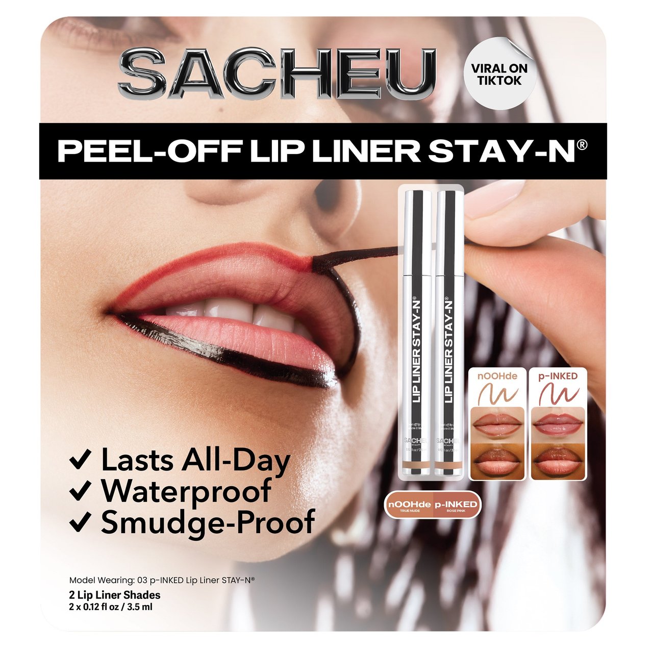 Sacheu Peel-Off Lip Liner 2-Pack - Image 1