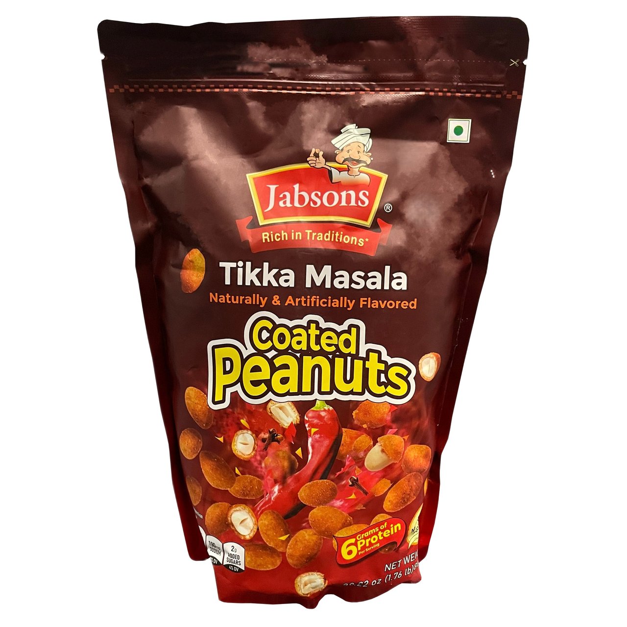 Jabsons Tikka Masala Coated Peanuts, 28.22 oz - Image 1