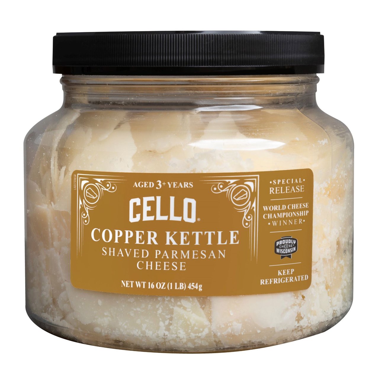 Cello Copper Kettle Shaved Parmesan 16 oz (1 lb) - Image 1