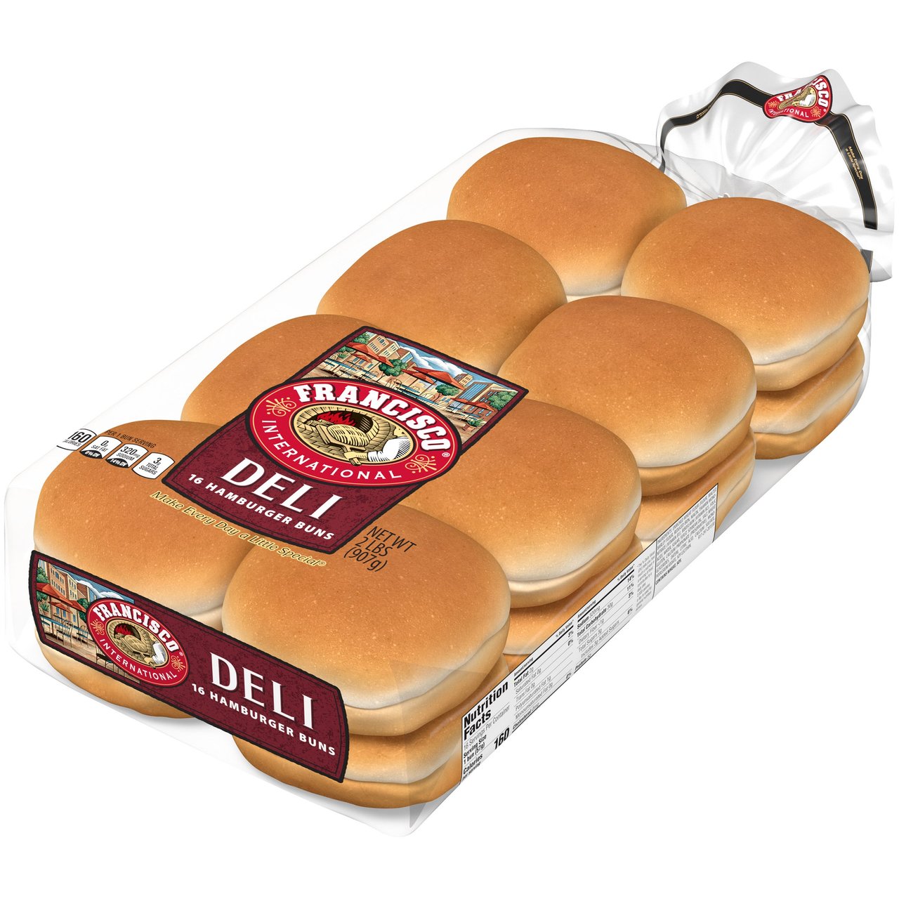 Francisco Deli Hamburger Buns 16 CT - Image 1