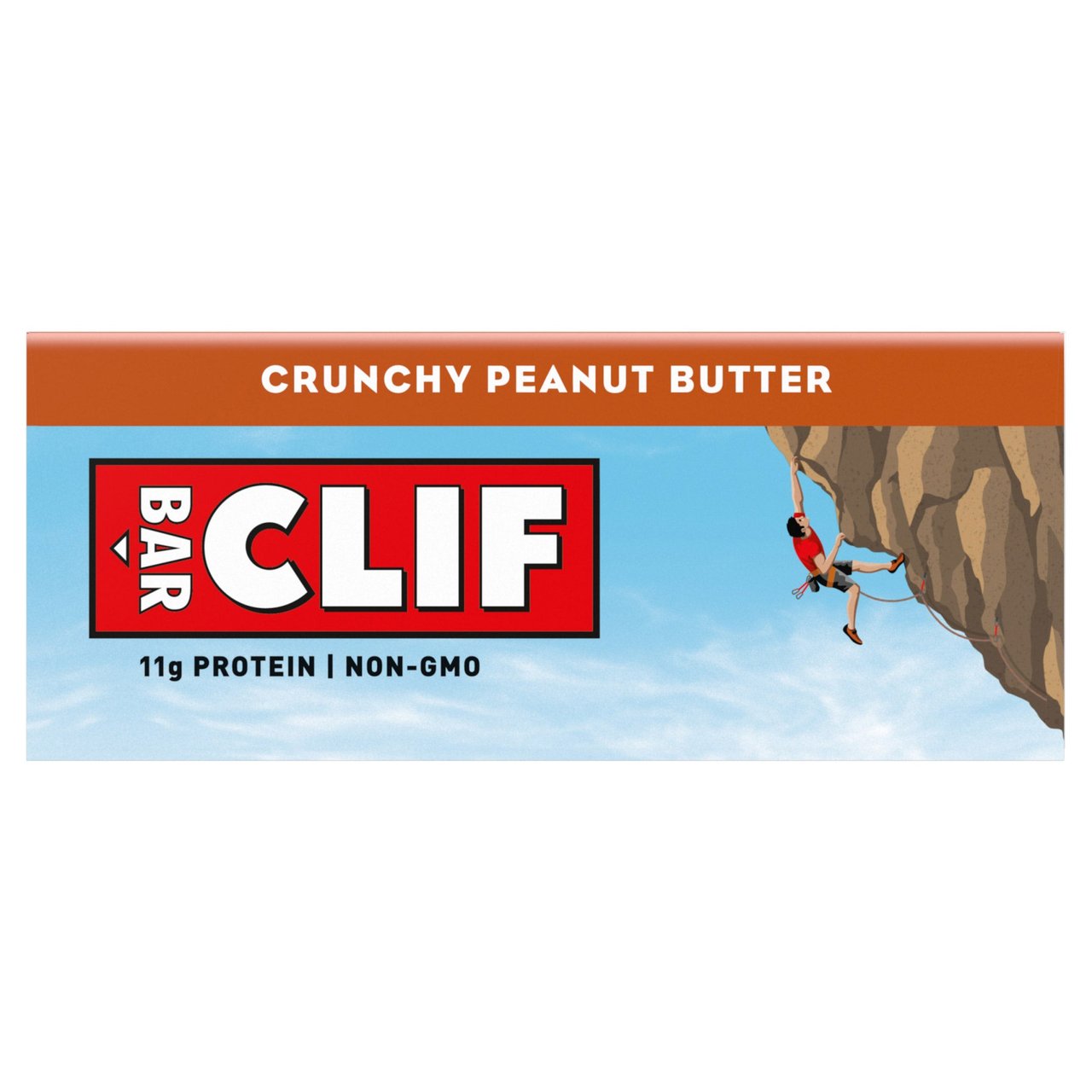 Clif Bar Crunchy Peanut Butter Energy Bars, 2.4 oz, 12-Count - Image 1