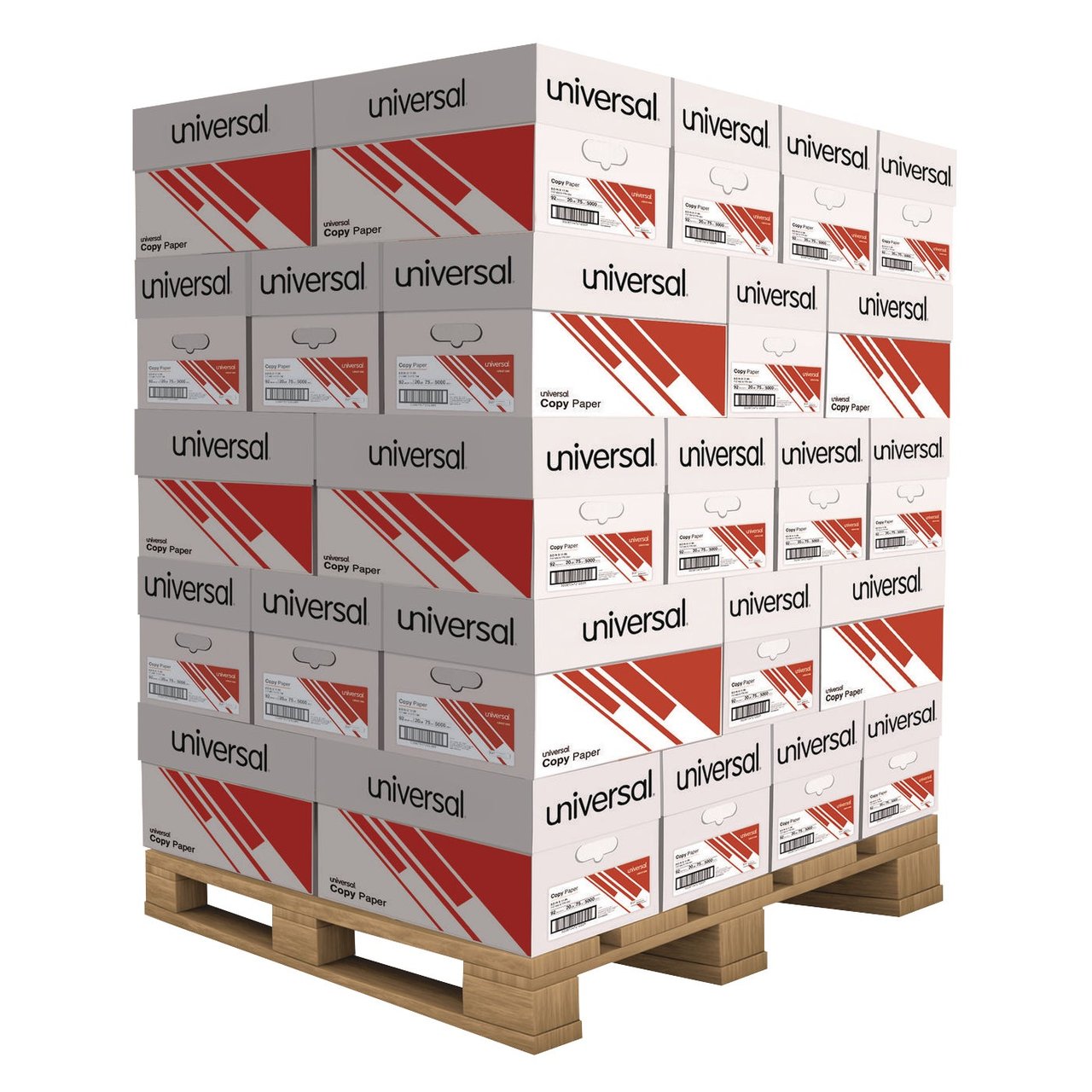Universal Copy Paper, 8.5"x11" Letter, White, 20lb, 92 Bright, Pallet Pricing (40 Cases) - Image 1