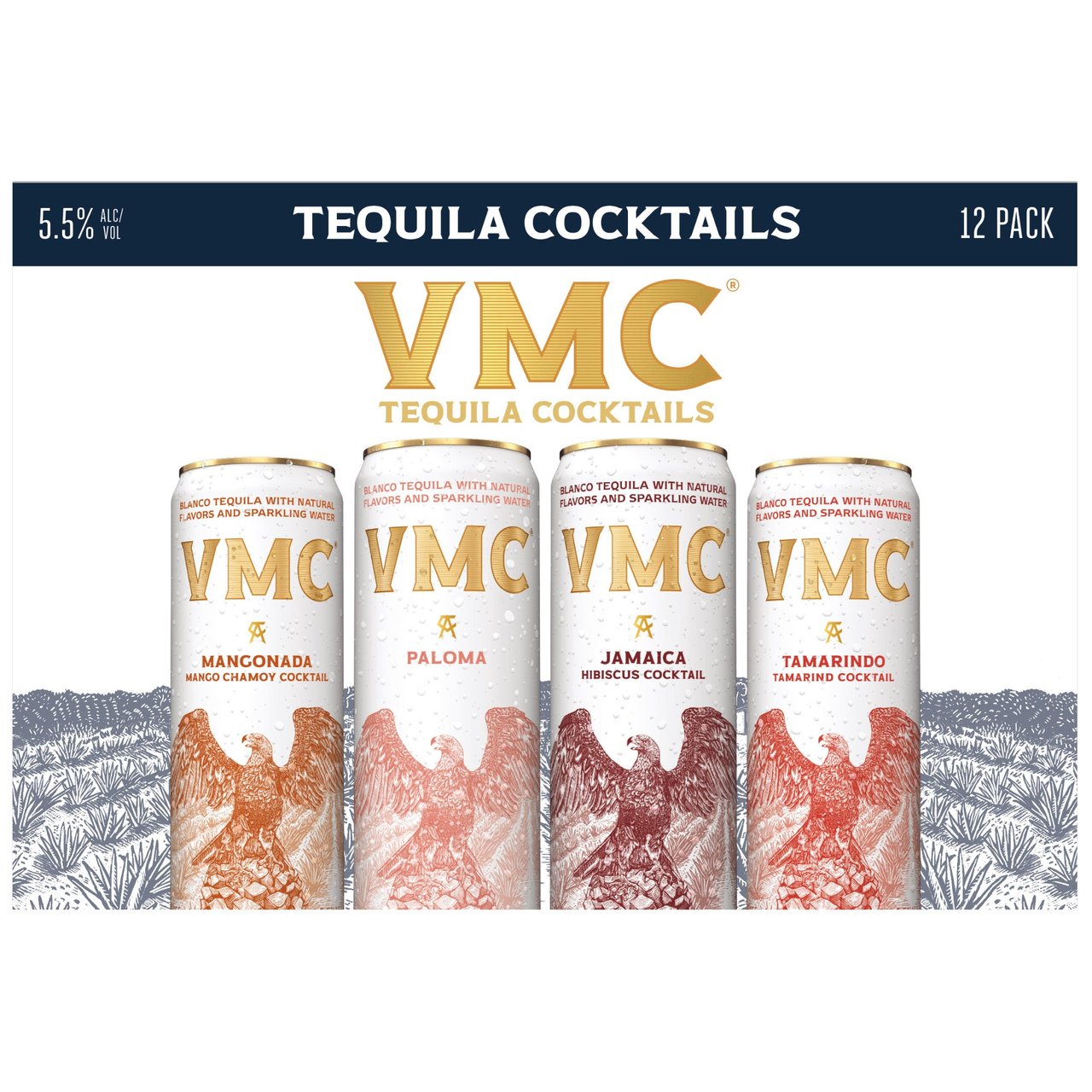 VMC Tequila Cocktails Variety Pack, 12 x 12 oz Cans
