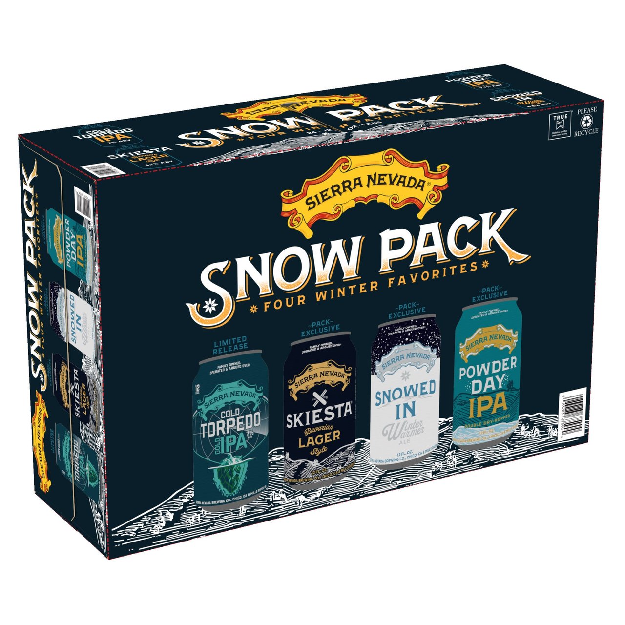 Sierra Nevada Snow Pack Variety 24/12 Ounce Cans