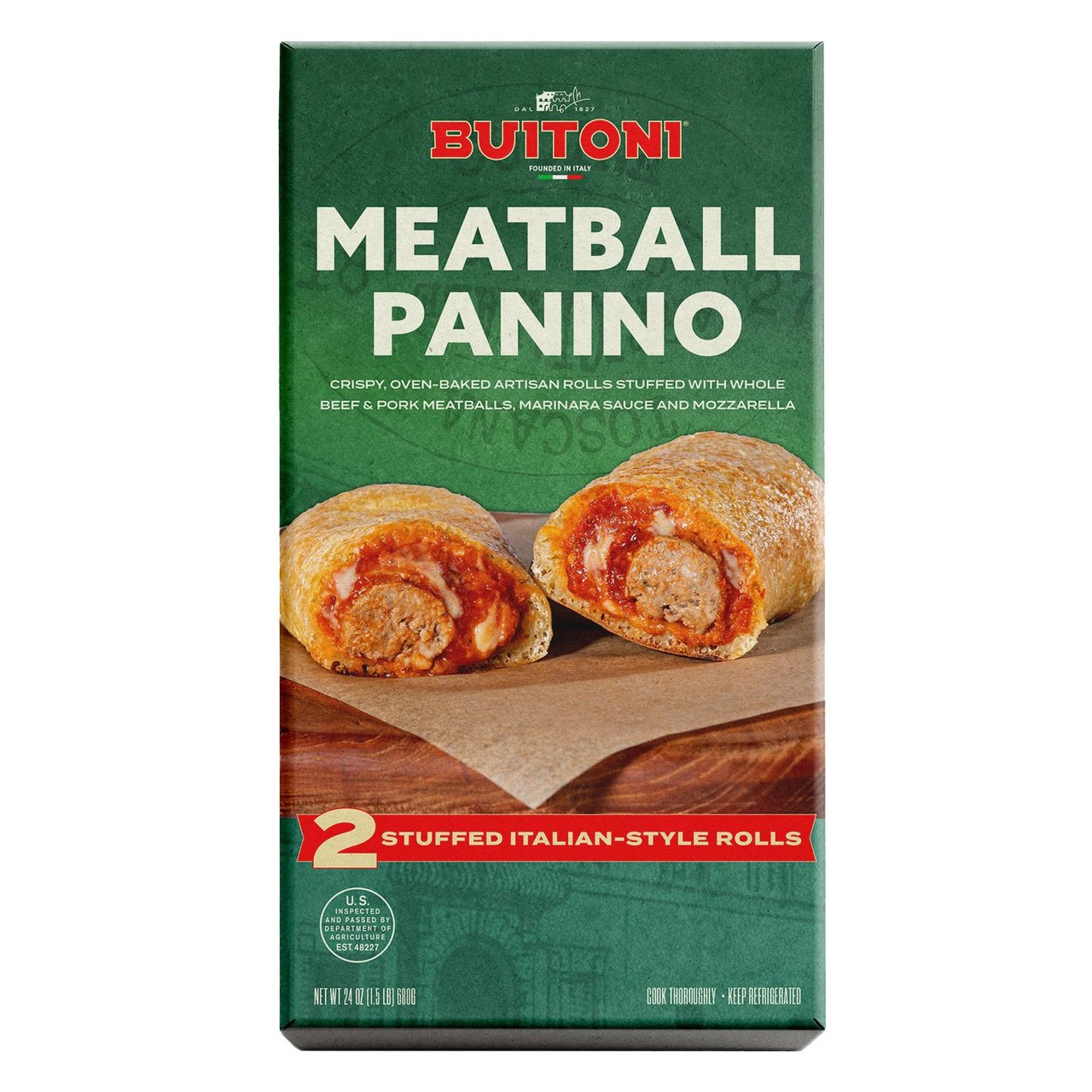 Artisan Chef Meatball Panino 2 Count (1.5 lbs) - Image 1