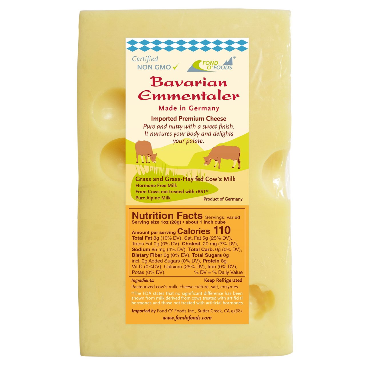 Fond O' Foods Bavarian Emmentaler (Price Per Pound)