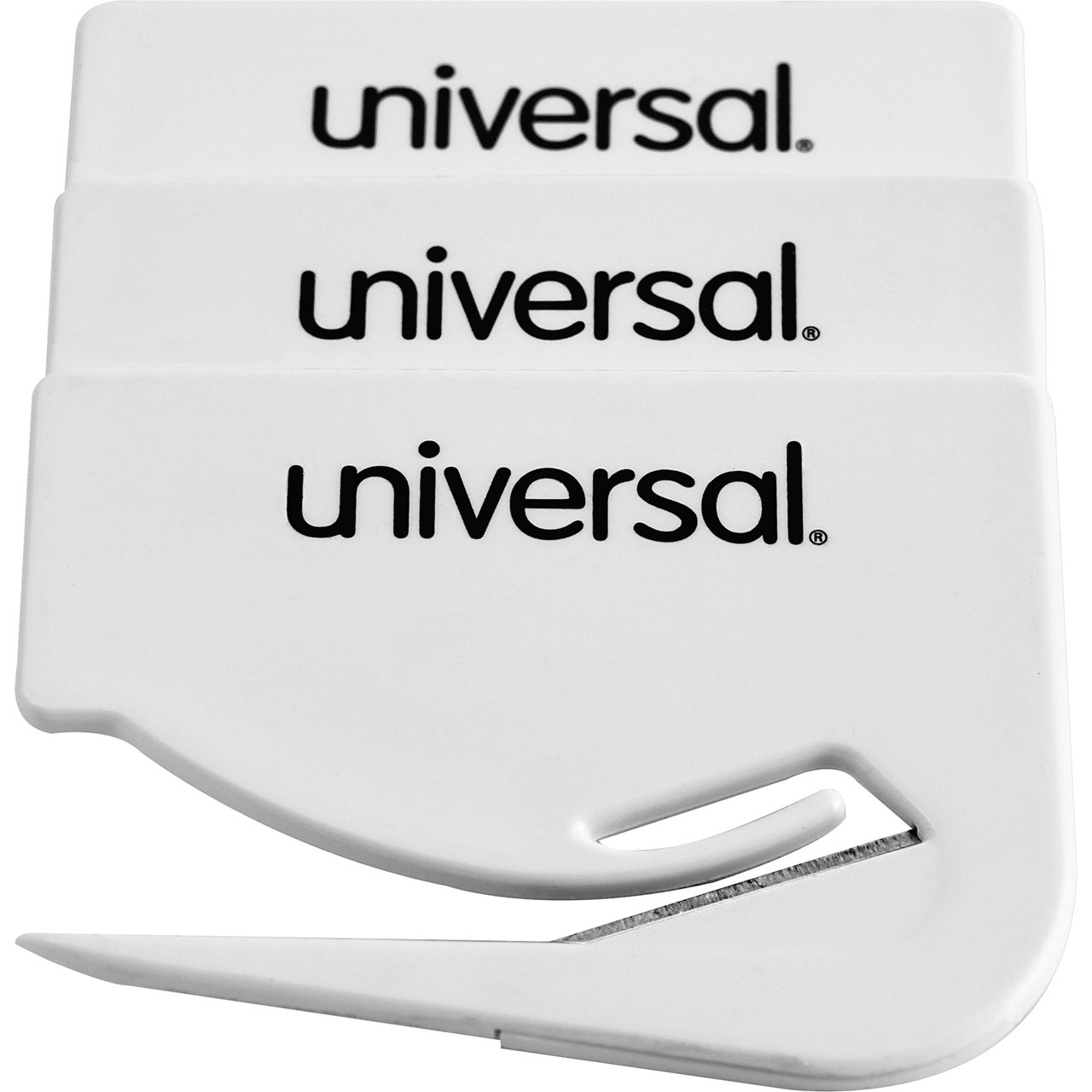 Universal White Letter Opener UNV31803KT 9 Count