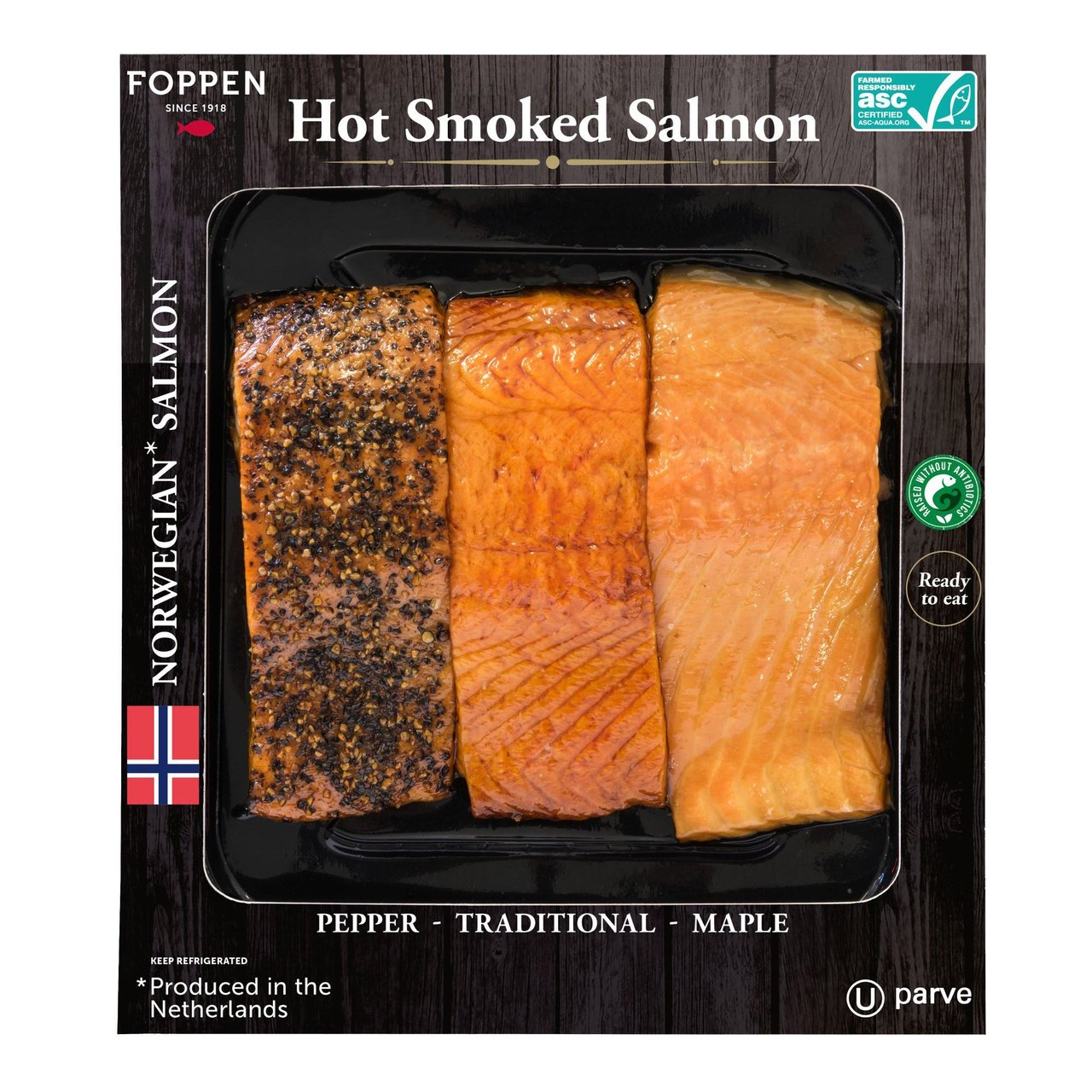Foppen Hot Smoked Salmon Trio Price Per Pound - Image 1