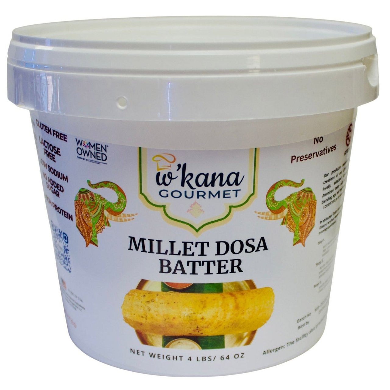 W'Kana Gourmet Millet Batter 4 lbs - Image 1