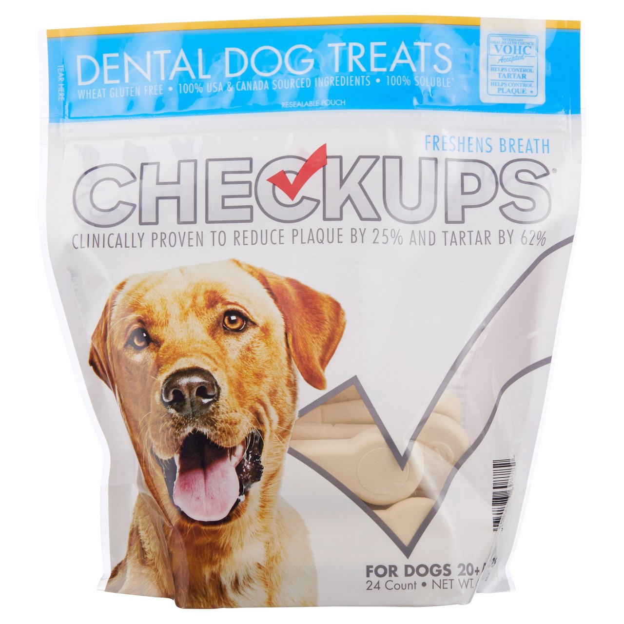 Checkups Dental Dog Treats 24 Count - Image 1
