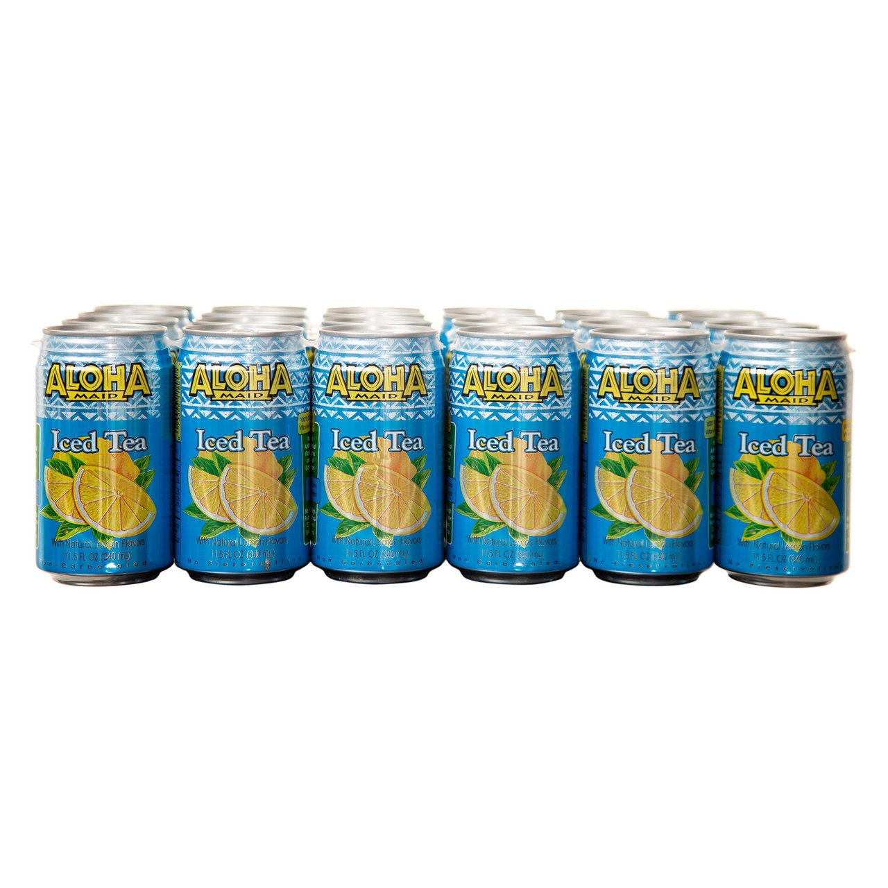 Aloha Maid All-Natural Iced Tea, 24 x 11.5 oz Cans