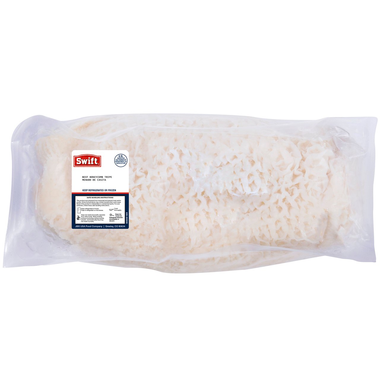 Beef Tripe Honeycomb, Vacuum Packaged, Per Lb. - Image 1