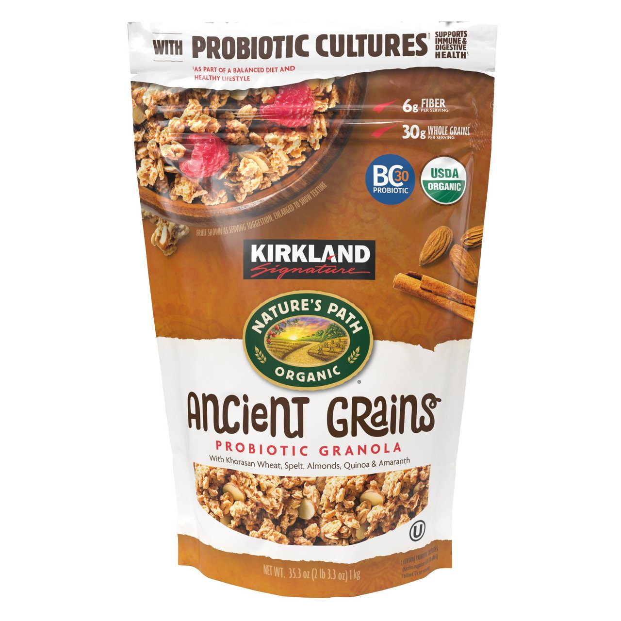Kirkland Signature Organic Ancient Grain Granola 35.3 oz - Image 1