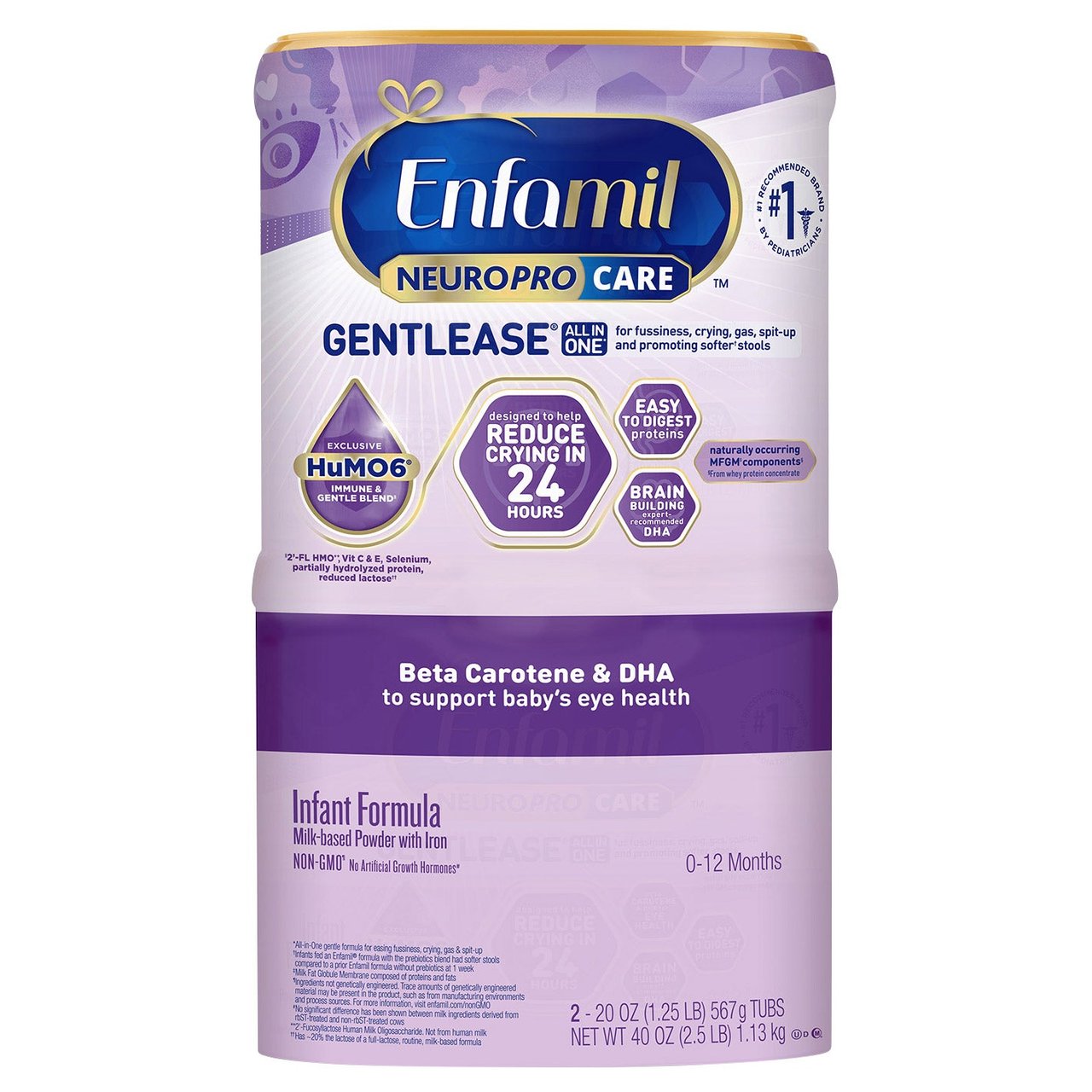 Enfamil NeuroPro Care Gentlease Formula 20 oz, 2-Pack - Image 1