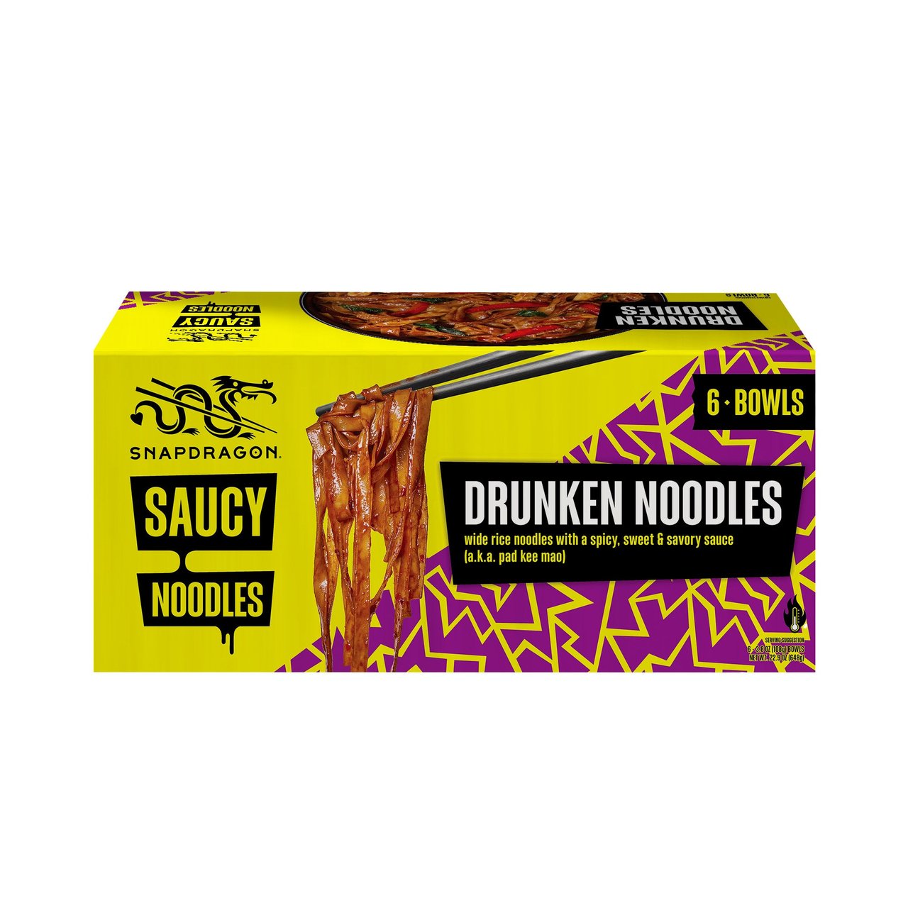 Snapdragon Drunken Noodles 6-Pack, 3.8 oz Each - Image 1