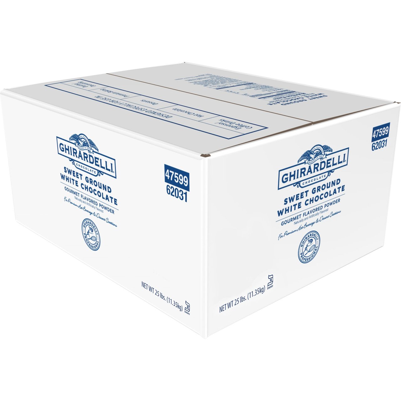 Ghirardelli Sweet Ground White Chocolate Flavored Powder 25 lb