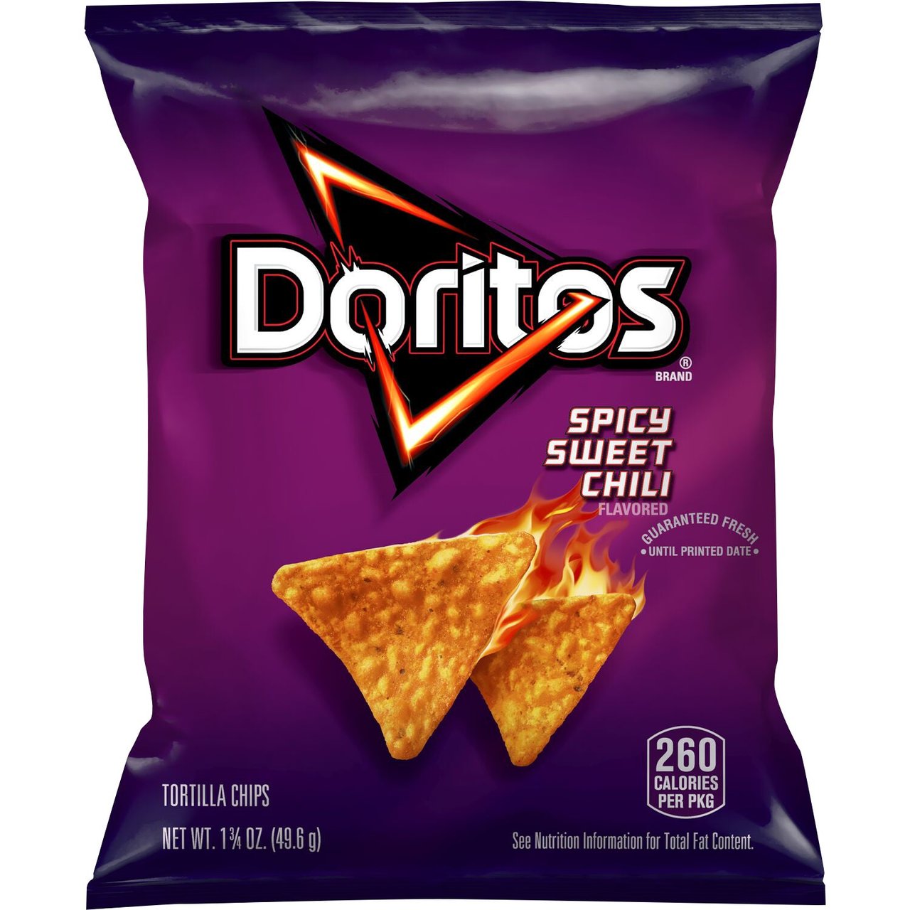 Doritos Spicy Sweet Chili Flavored Tortilla Chips, 1.75 oz, 64 CT - Image 1