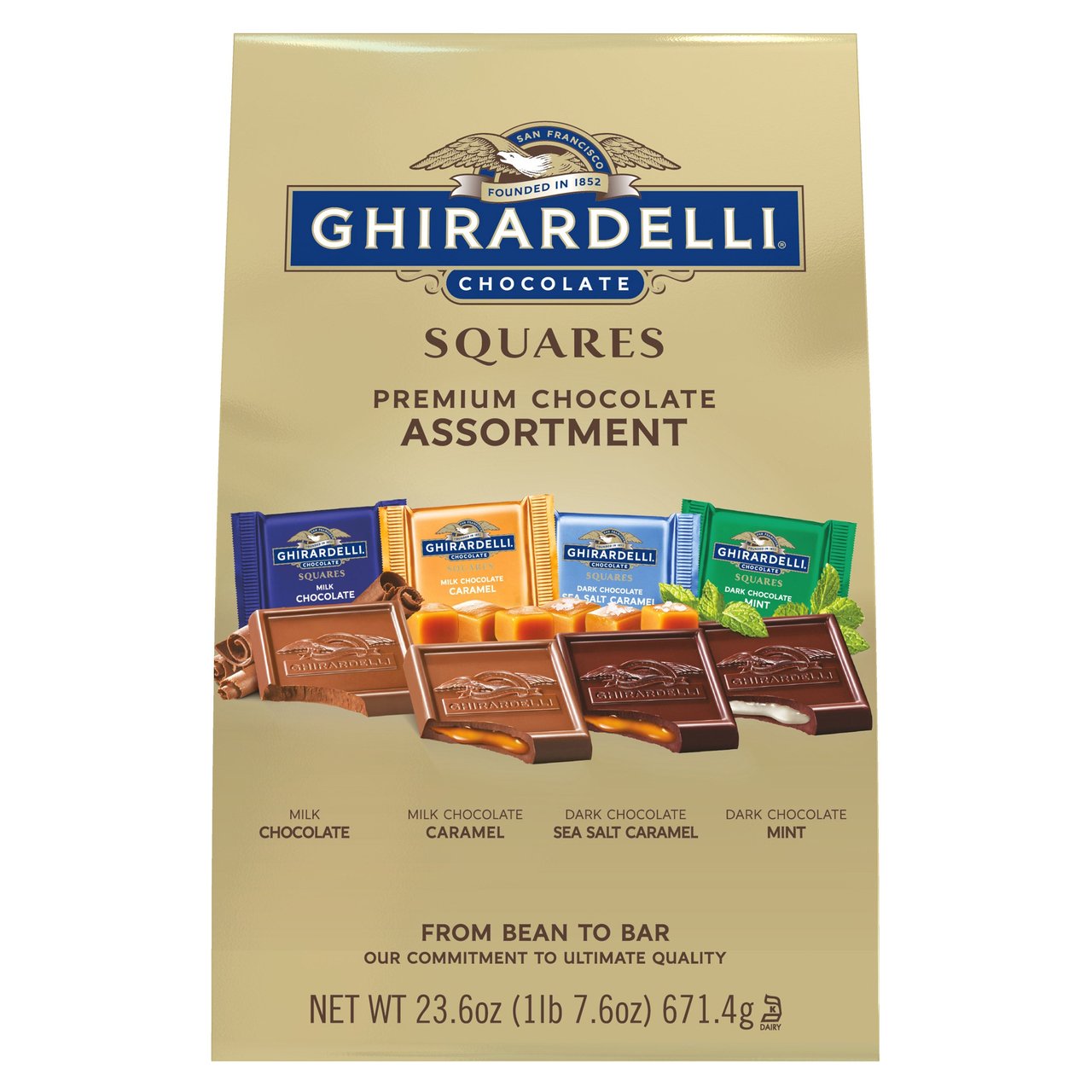 Ghirardelli Premium Chocolate Squares Assortment 23.6 oz - Image 1