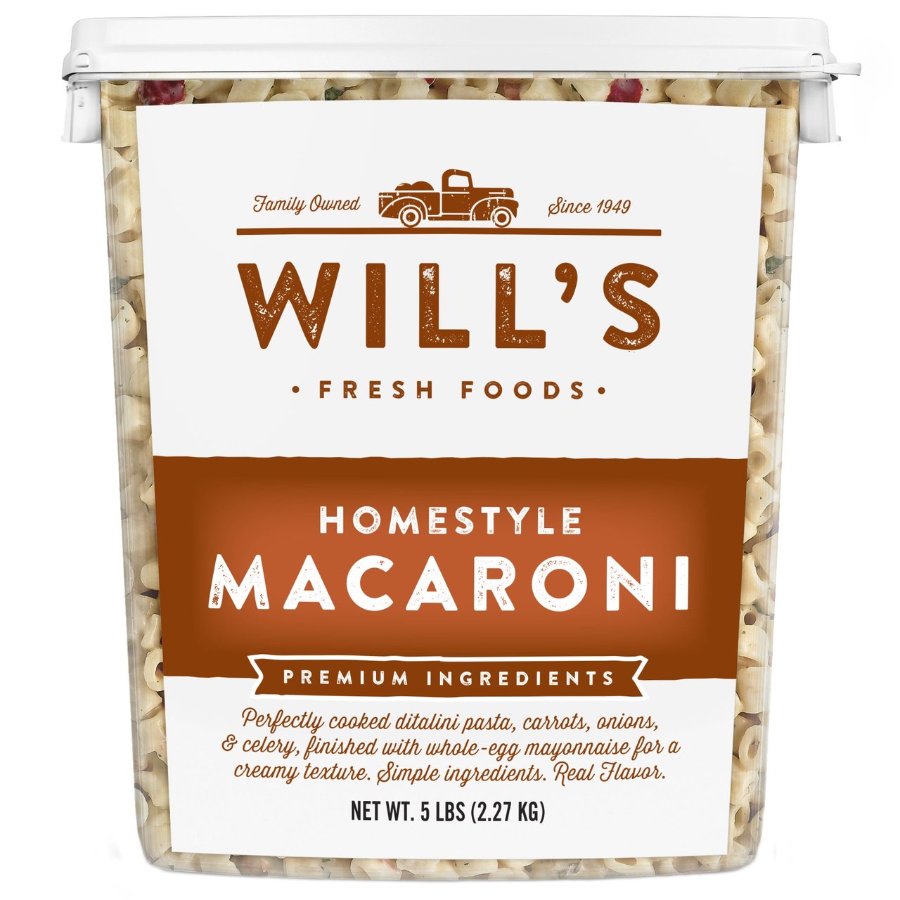Will's Fresh Foods Macaroni Salad, 5 lbs - Image 1