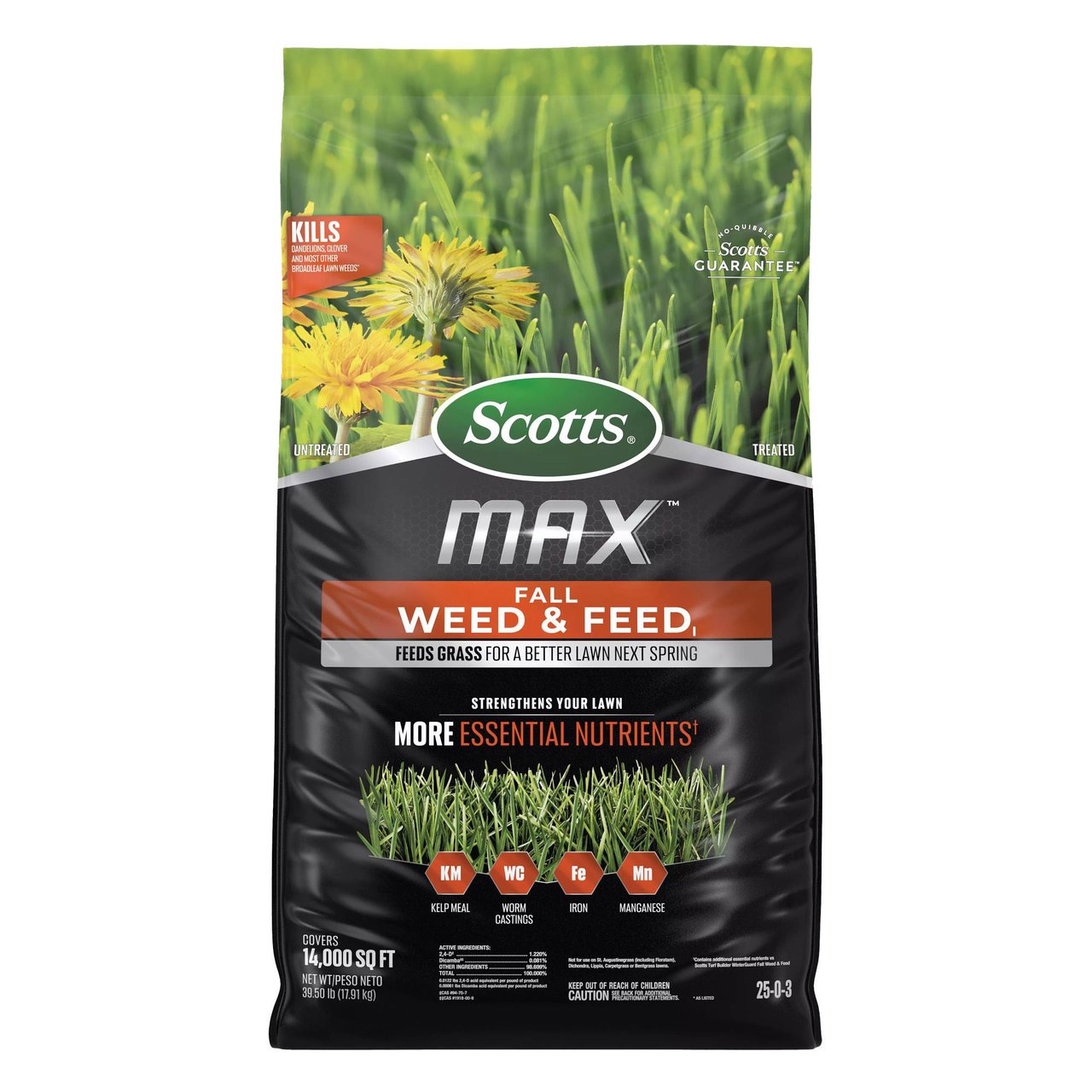 Scotts MAX Fall Weed & Feed 14,000 Sq. Ft. - Image 1