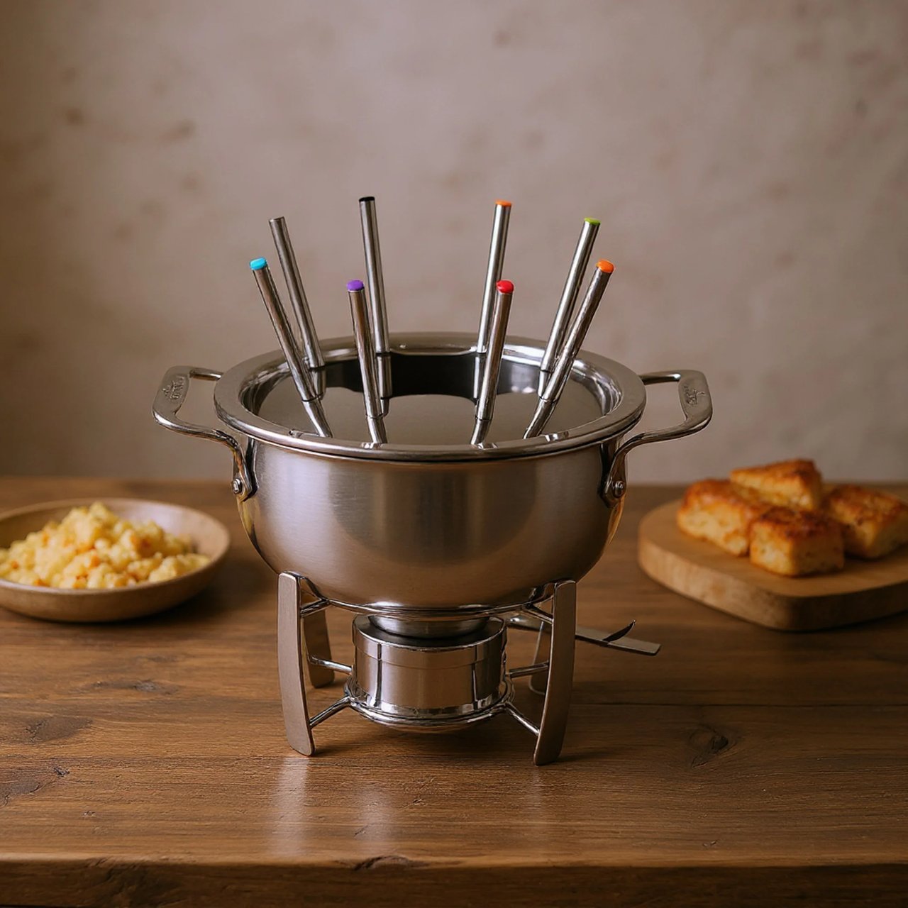 All-Clad Stainless Steel Fondue Set 13-Piece - Image 1