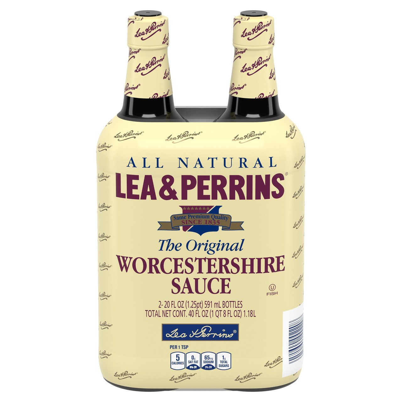 Lea & Perrins Worcestershire Sauce 2/20 fl oz - Image 1