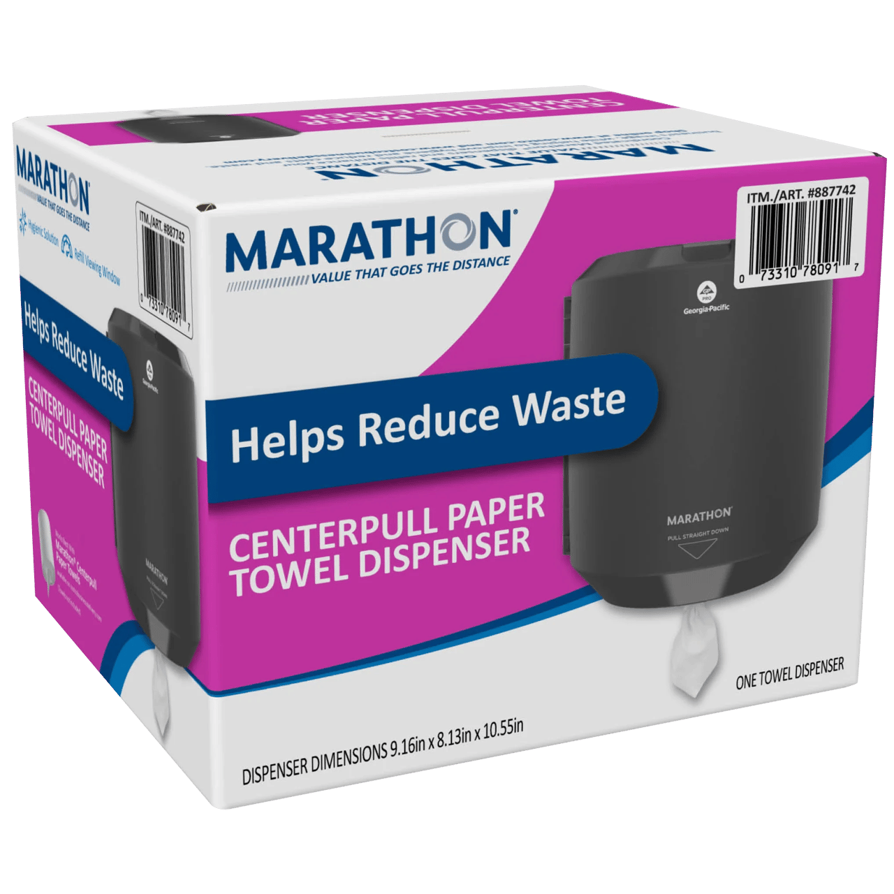 Marathon Paper Towel Dispenser, Center Pull - Image 1