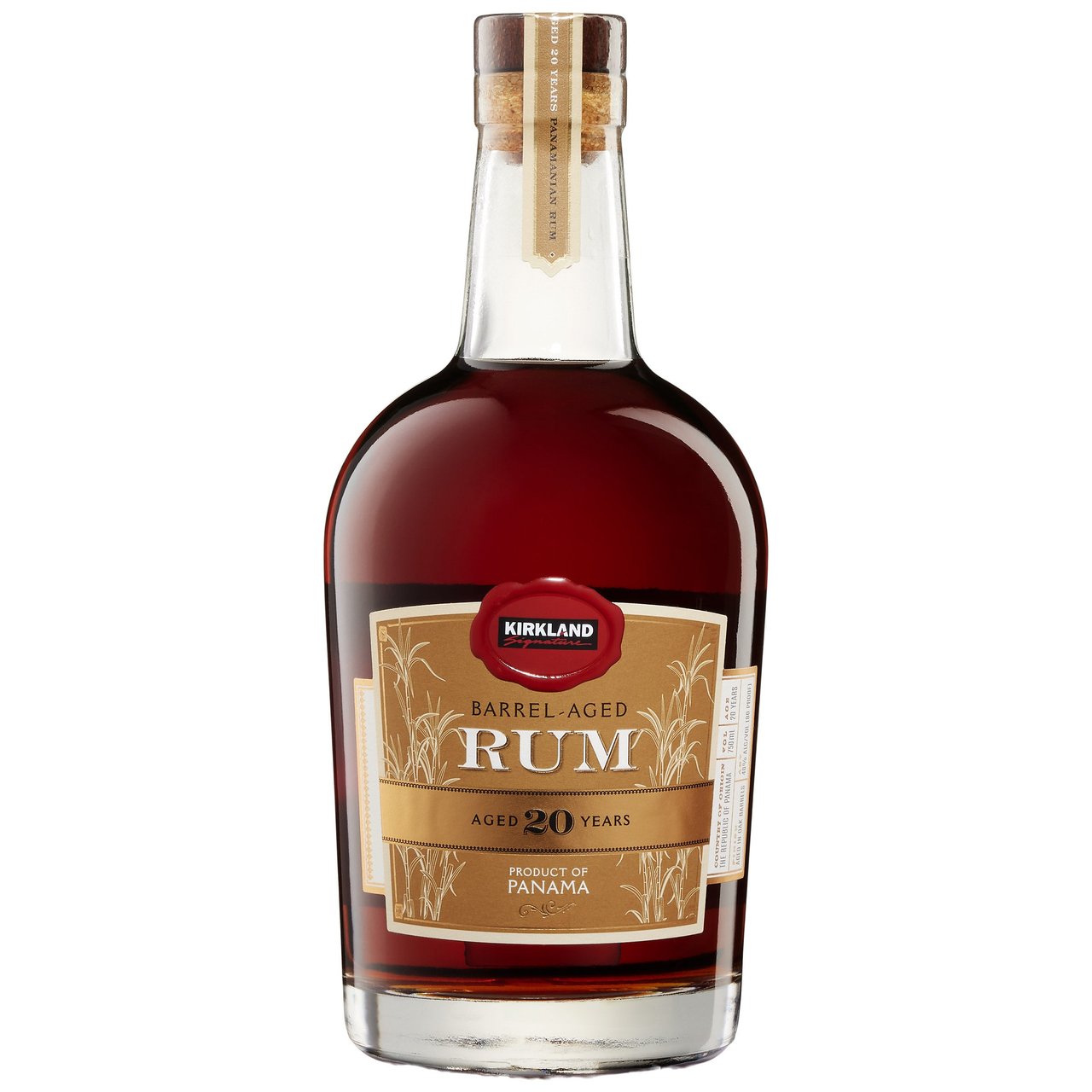 Kirkland Signature 20 Year Old Barrel Aged Rum Panama 750ML - Image 1