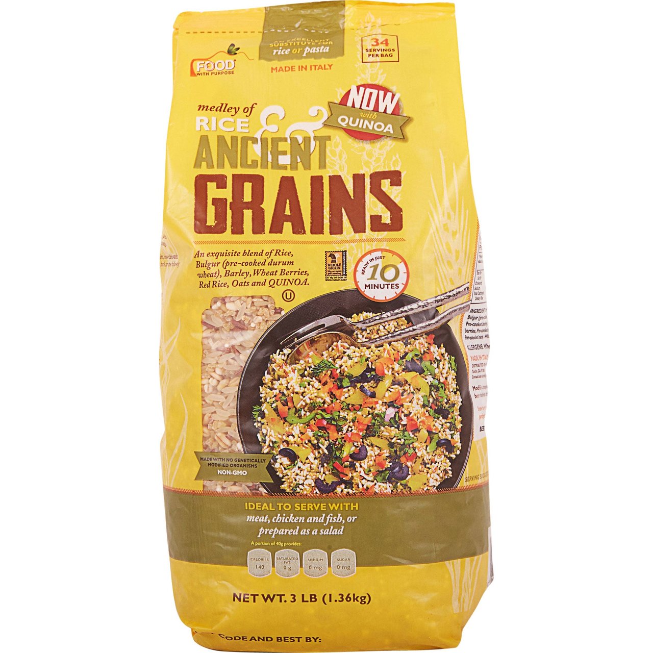Food with Purpose Medley of Rice and Ancient Grains 3 lb - Image 1