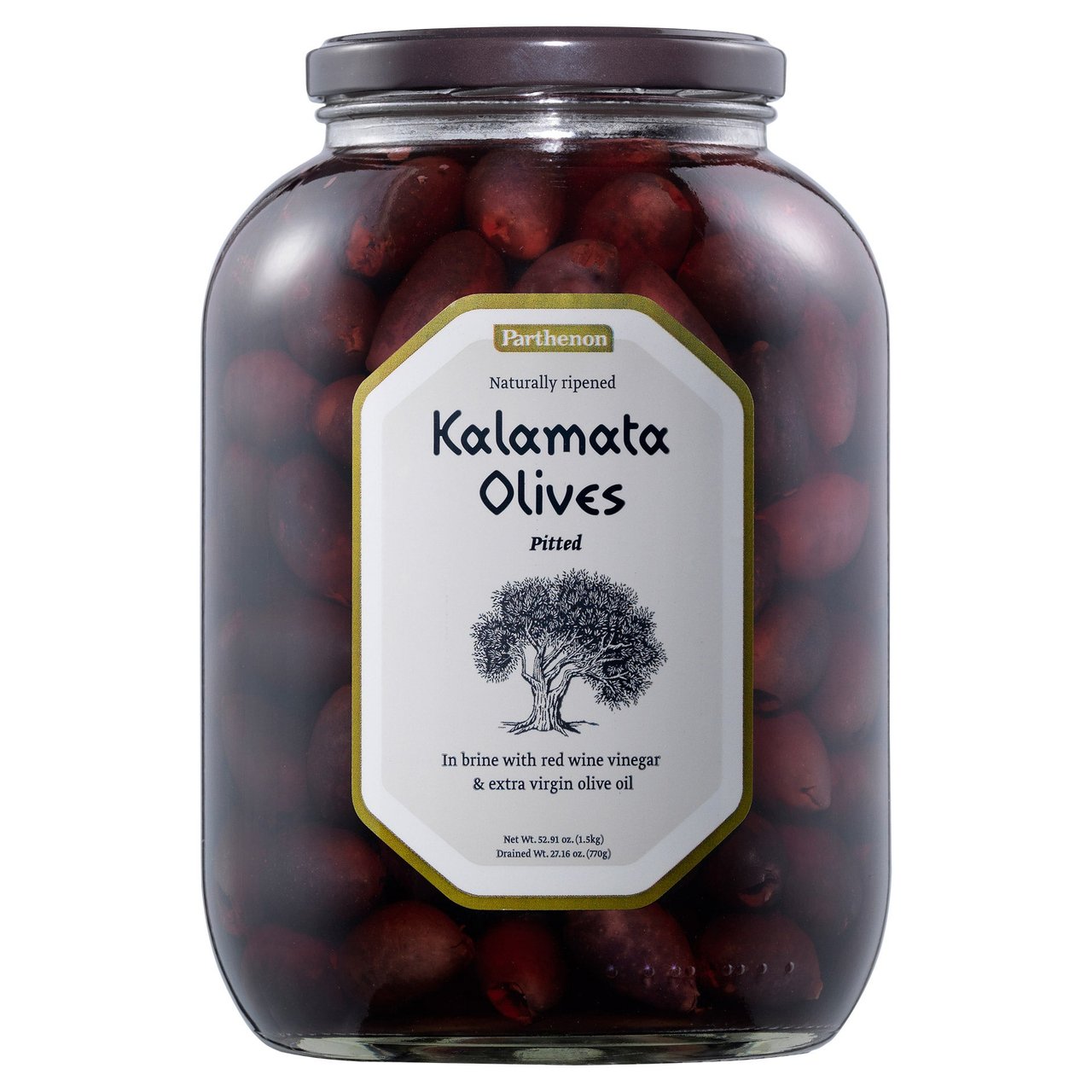 Parthenon Pitted Kalamata Olives 27.16 oz (1.69 lbs) - Image 1