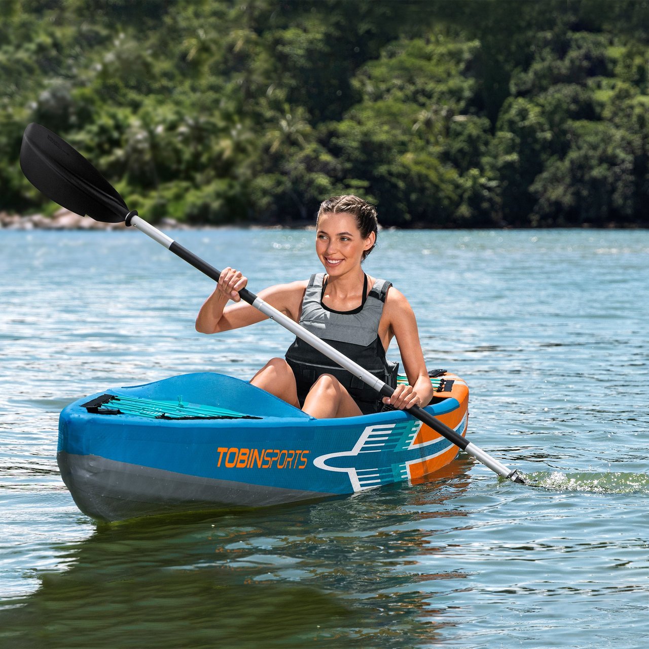 Tobin Sports Breakwater Pro X1 12' Inflatable Kayak - Image 1