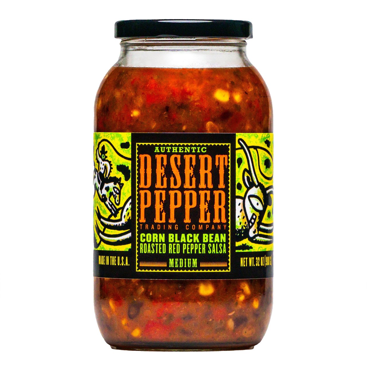 Desert Pepper Trading Corn Black Bean Red Pepper Salsa 32 oz - Image 1