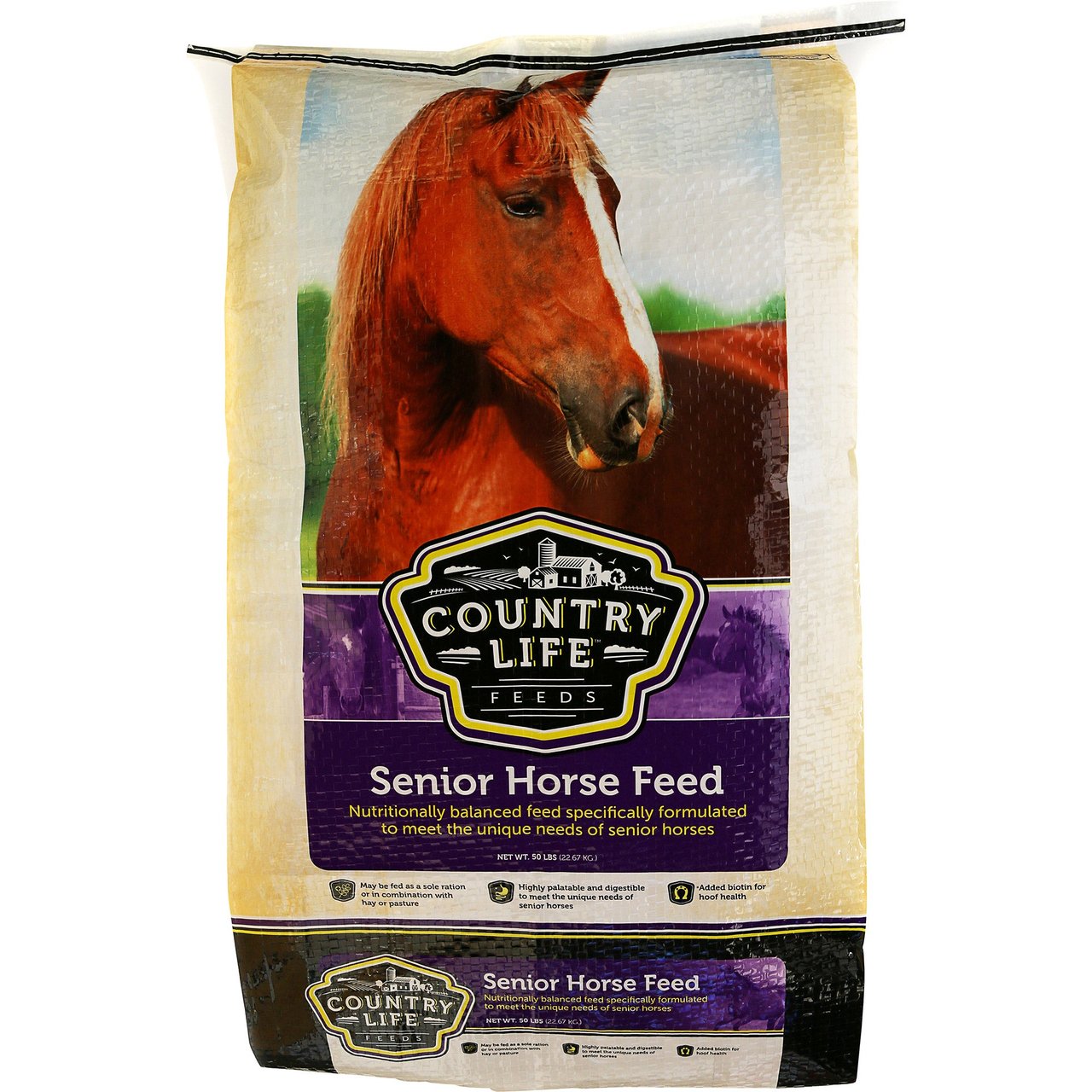 Country Life Senior Horse Feed, 50 Pounds - Image 1