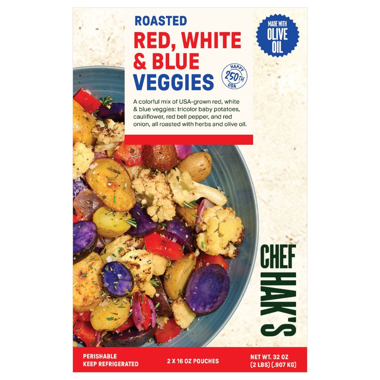 CHEF HAK'S ROASTED VEGETABLES 2/16 OZ - Image 1