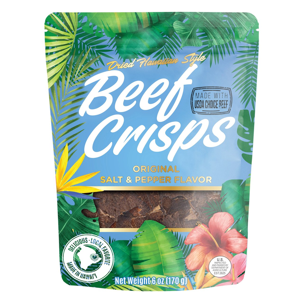 Punahele Jerky Beef Crisps 6 oz - Image 1